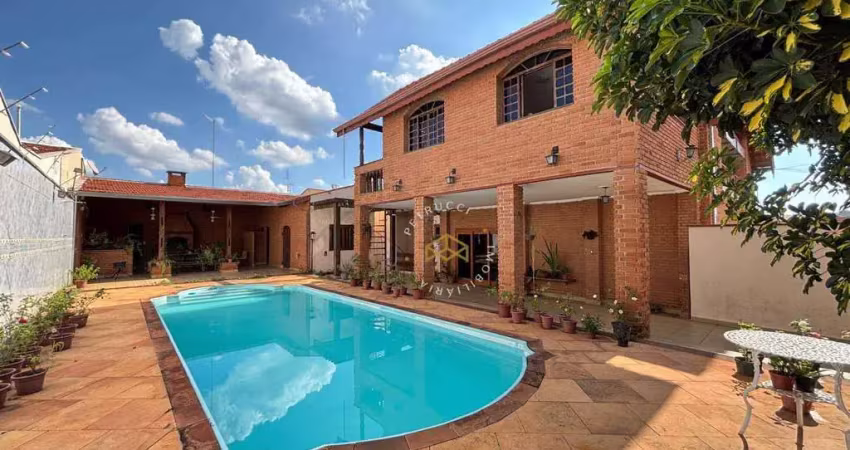 Casa com 4 dormitórios para alugar, 226 m² por r$ 7.520,00/mês - jardim morumbi - campinas/sp