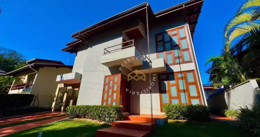 Casa com 3 dormitórios, 440 m² no condomínio residencial portal do quiririm - valinhos/sp