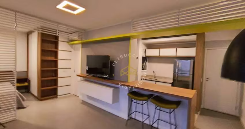 Apartamento com 1 dormitório para alugar, 47 m² - cambuí - campinas/sp