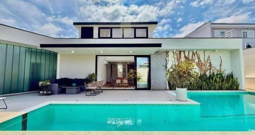 Casa com 3 dormitórios para alugar, 254 m² por r$ 19.361,00/mês - condomínio reserva das palmeiras - valinhos/sp