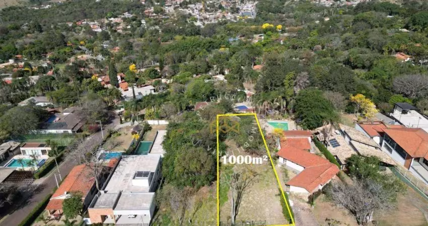 Terreno à venda, 1000 m² - condomínio clube de campos valinhos - valinhos/sp