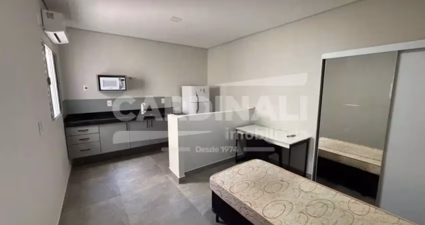 Apartamento studio com 1 dormitório e 28 m², novo e mobiliado em barão geraldo próx. à unicamp