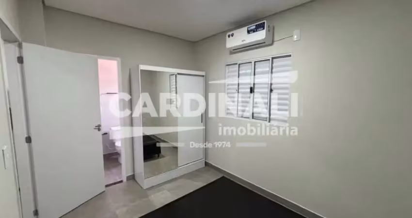 Apartamento studio com 1 dormitório e 28 m², novo e mobiliado em barão geraldo próx. à unicamp