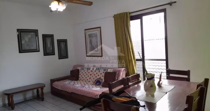 Apartamento mobiliado na guilhermina, 2 dormitórios, sacada, confira em praia grande.