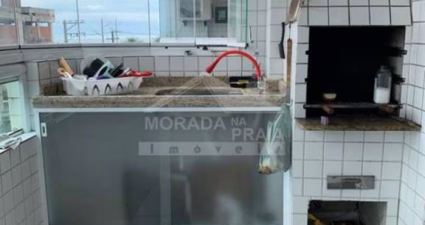 APARTAMENTO 2 dormitórios, mobiliado, lazer, 10 mts mar, confira na imobiliária em Praia Grande.