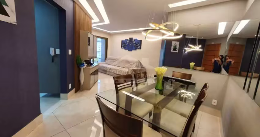 Apartamento todo mobiliado e decorado no canto do forte, 3 dormitórios, confira em praia grande.