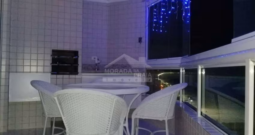 Apartamento Mirim de 2 dormitórios, sacada, lazer, confira em Praia Grande.