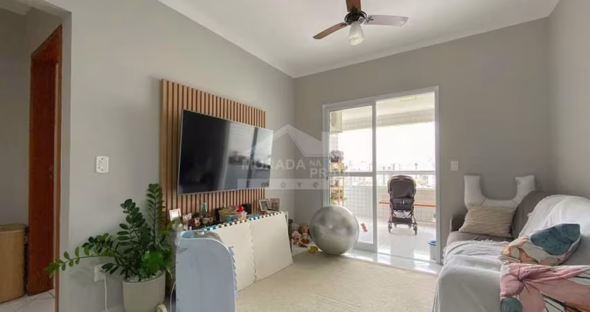 Apartamento SEMI MOBILIADO, 2 Dormitórios, Sacada, Só na Imobiliária em Praia Grande.