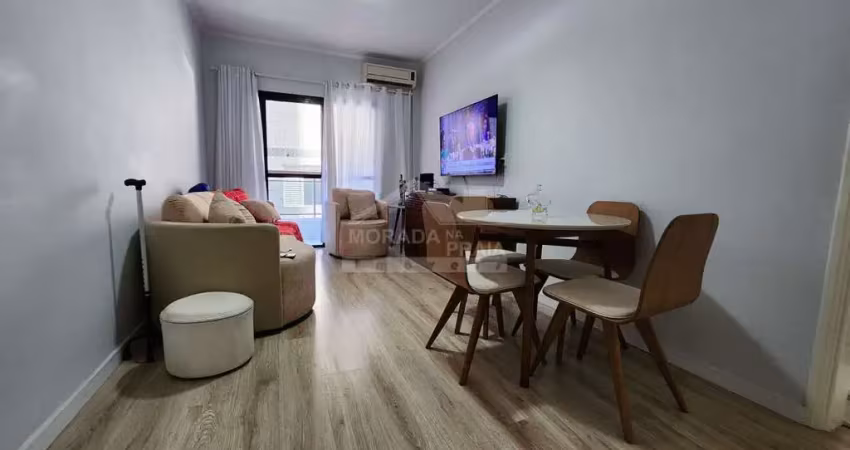 Apartamento grande na guilhermina, 1 dormitório, sacada, vaga, confira em praia grande.