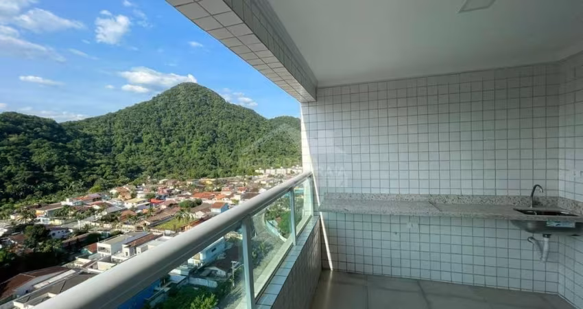 Apartamento Canto do Forte, 1 suíte, terraço gourmet, lazer, confira na imobiliária em Praia Grande.