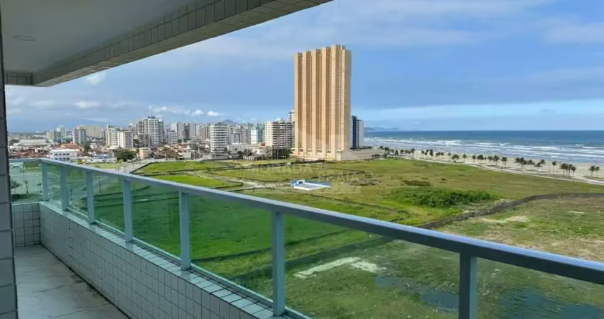 Apartamento vista mar com 2 dormitórios (1suíte), na mirim, só na imobiliária em praia grande