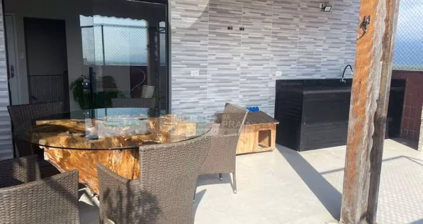 Apartamento enorme no caiçara, 3 dormitórios, sacadas, espaço gourmet, confira em praia grande.