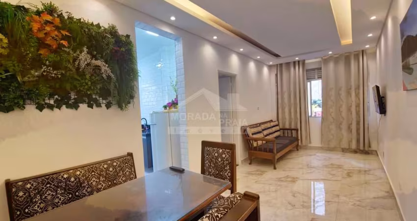 Apartamento mobiliado 1 dormitório no Forte, pertinho do mar! só na imobiliária em Praia Grande.