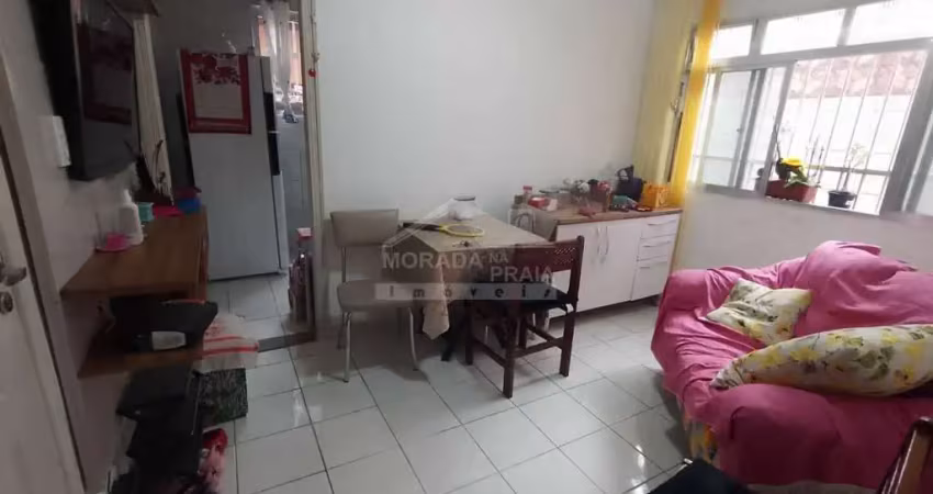 Apartamento semi mobiliado no canto do forte, 2 dormitórios, 1 vaga, confira em praia grande.