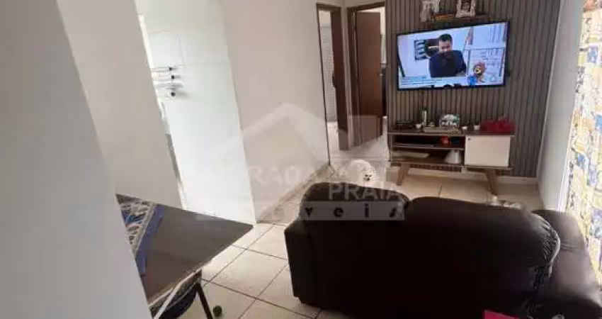Apartamento de 2 dormitórios na guilhermina, praia grande, sp.