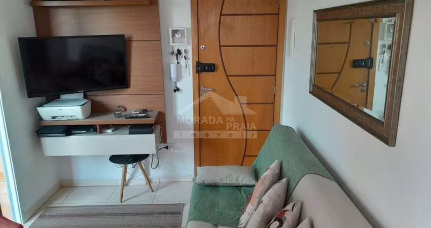 Apartamento SEMI MOBILIADO na Aviação, 1 dormitório, sacada, piscina, confira em Praia Grande.