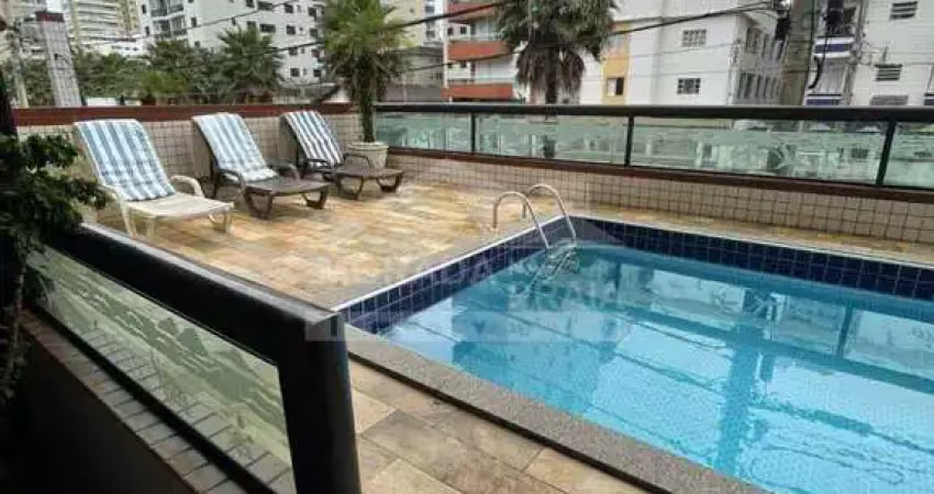 Apartamento na vila guilhermina, 1 suíte, 2 sacadas, lazer, confira na imobiliária em praia grande.