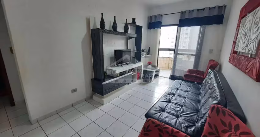 Apartamento mobiliado e vista mar na ocian, 1 dormitório, sacada, só na imobiliária em praia grande.