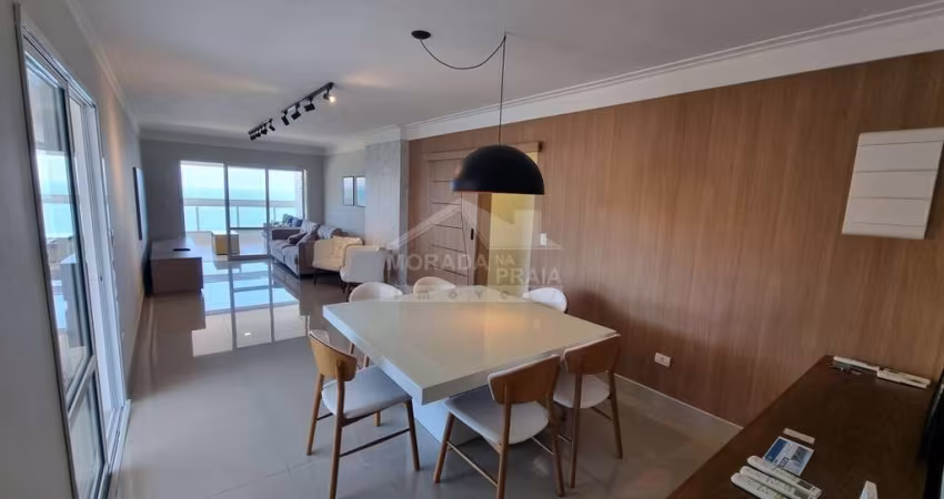 Apartamento Mobiliado Alto Padrão 4 Dormitórios, 2 Suítes, 3 vagas, Vista do Mar, Canto Forte/ SP