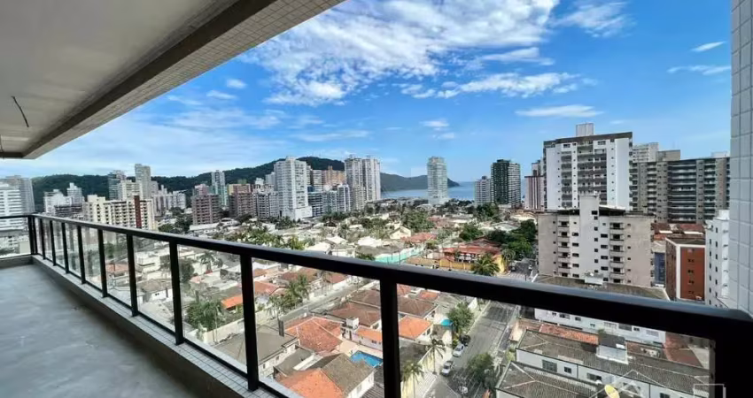 Apartamento no forte, 3 suítes, 2 vagas e vista para o mar, confira na imobiliária em praia grande.