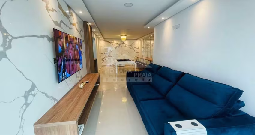 Apartamento no Caiçara, 2 Dormitórios, 1 Suíte, 2 Vagas, MOBILIADO, VISTA MAR.