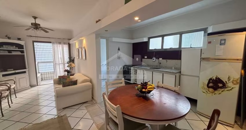 Apartamento mobiliado no Canto do Forte só na imobiliária em Praia Grande.