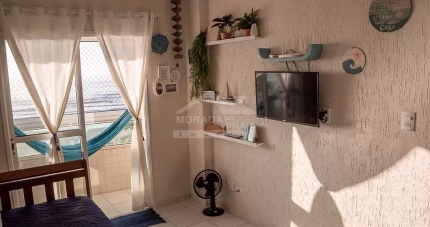 Apartamento MOBILIADO e VISTA MAR, 2 dormitórios, Sacada, Só na Imobiliária em Praia Grande.