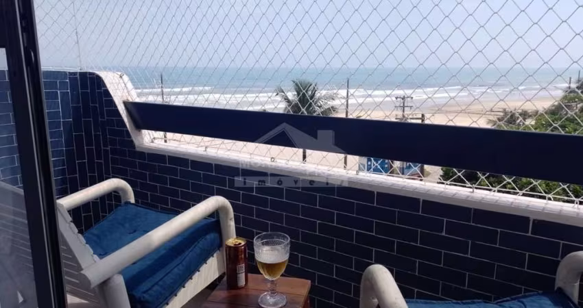 Apartamento MOBILIADO e VISTA MAR, 1 Dormitório, Sacada, Só na Imobiliária em Praia Grande.