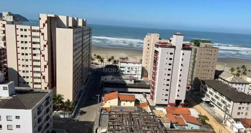 Apartamento mobiliado e vista mar, 3 suítes, sacada, só na imobiliária em praia grande.