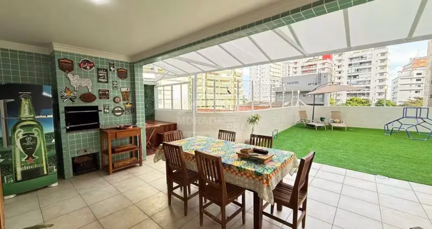 Apartamento garden no canto do forte, 3 dormitórios, sacadas, lazer, confira em praia grande.