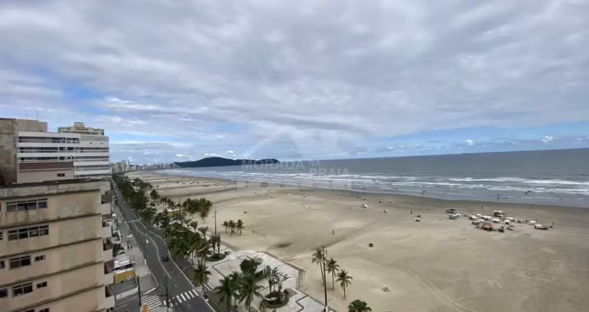 Apartamento de 3 dormitórios com vista definitiva para o mar no bairro aviação em praia grande.