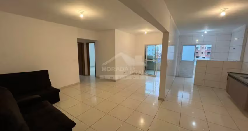 Apartamento na guilhermina, 2 dormitórios, terraço gourmet, só na imobiliária em praia grande