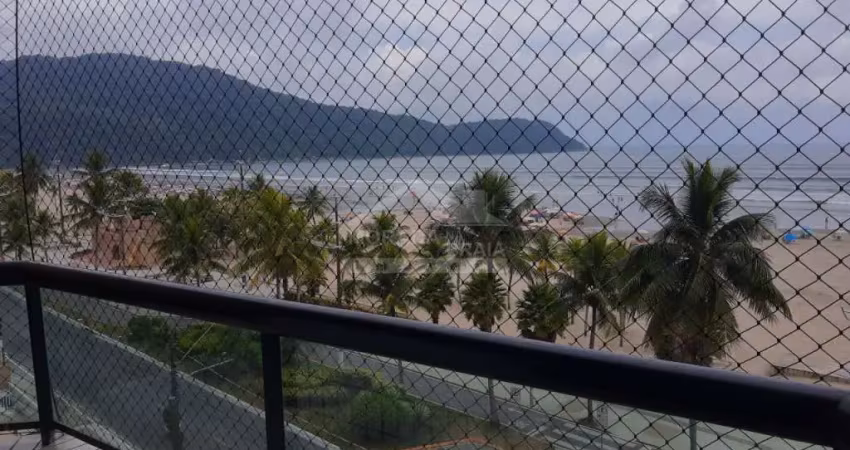 Apartamento vista mar no forte, 3 dormitórios, sacada, confira na imobiliária em praia grande.