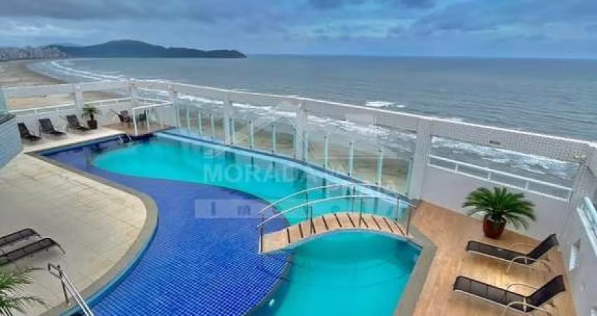 Apartamento de FRENTE MAR no Aviação, 2 Suítes, Terraço Gourmet, 2 Vagas, Lazer, Só em Praia Grande.