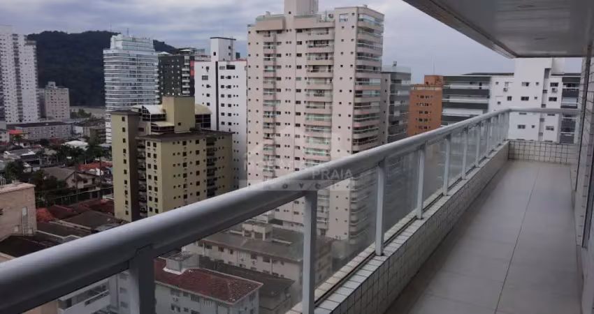 Apartamento alto padrão no forte, 3 dormitórios, terraço gourmet, confira em praia grande.