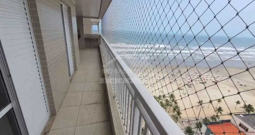 Apartamento de 2 dormitórios com vista definitiva para o mar no bairro aviação em praia grande
