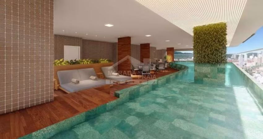 Apartamento no Forte, 3 suítes, 2 vagas e vista para o mar, confira na imobiliária em Praia Grande.