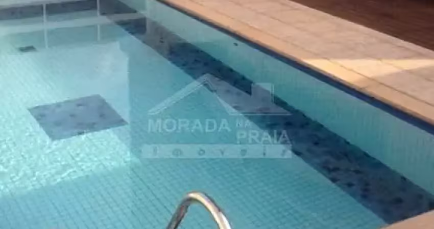 Apartamento mobiliado no forte 3 dormitórios, sacada, confira na imobiliária em praia grande.