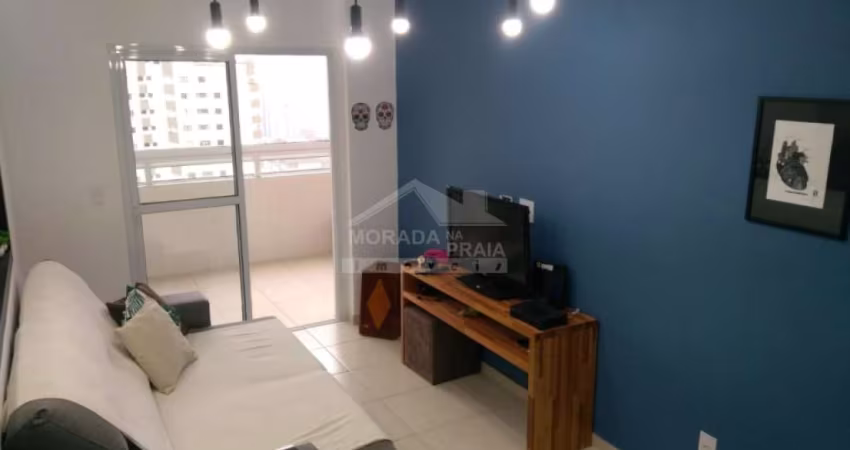 Apartamento MOBILIADO na Aviação, 2 dormitórios, sacada, lazer, confira em Praia Grande.