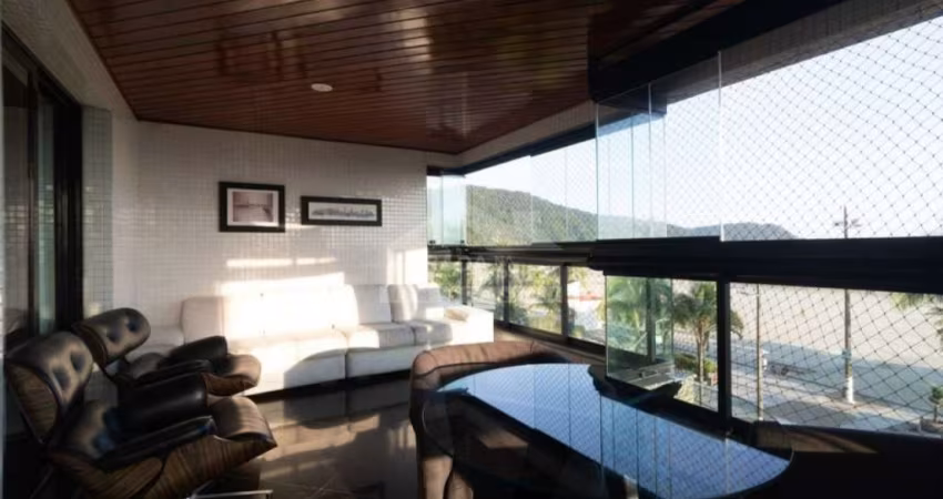 Apartamento FRENTE MAR, MOBILIADO e DECORADO no Canto do Forte, só na imobiliária em Praia Grande.