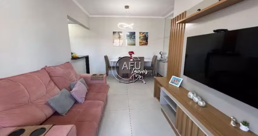 Apartamento no canto do forte mobiliado vista mar r$710.000