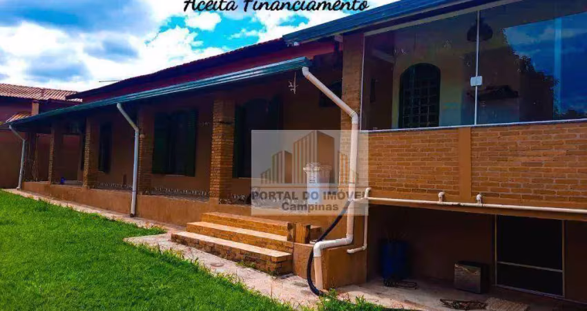 Chácara com 3 dormitórios à venda, 1212 m² por r$ 800.000,00 - village campinas - campinas/sp