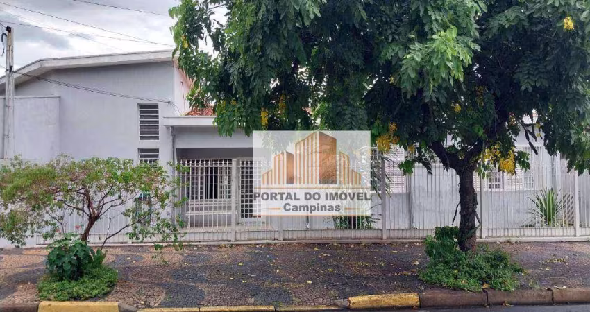 Casa Comercial com 3 dormitórios à venda com 2 salões  comerciais em avenida 302 m² por R$ 1.700,000,00-Jardim  Aurélia - Campinas/SP