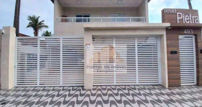Casa na praia com 2 dormitórios à venda, 61 m² por r$ 300. jardim imperador - praia grande/sp