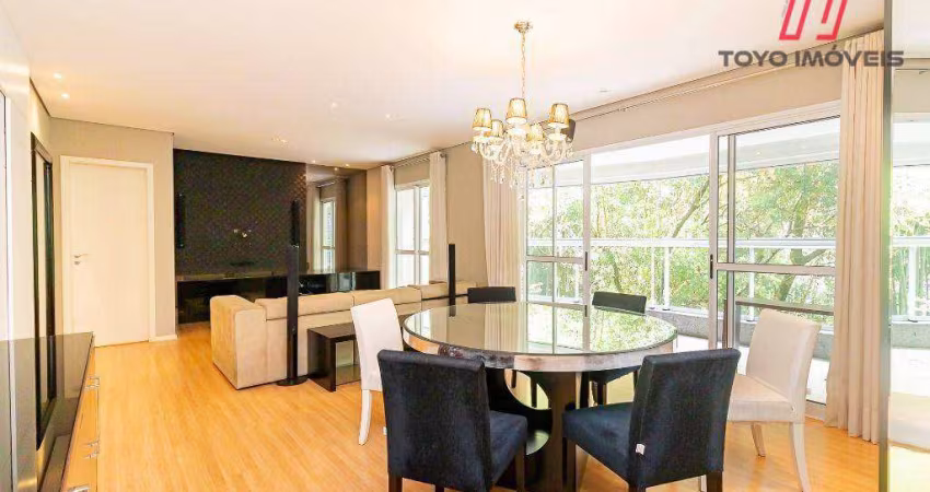 Apartamento com 3 dormitórios para alugar, 122 m² por R$ 7.602,92/mês - Ecoville - Curitiba/PR