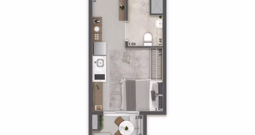 Apartamento com 1 quarto à venda na Vila Primavera, São Paulo 