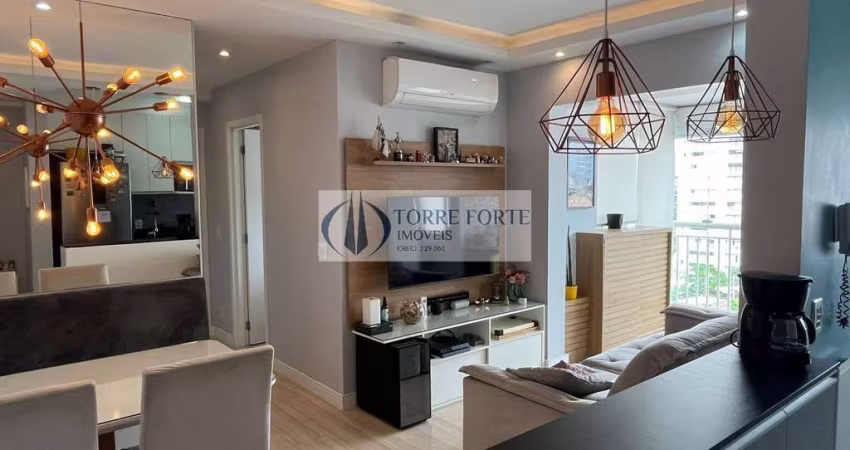 Lindo apartamento 2 dormitórios, 1 suíte, 1 vaga com lazer completo
