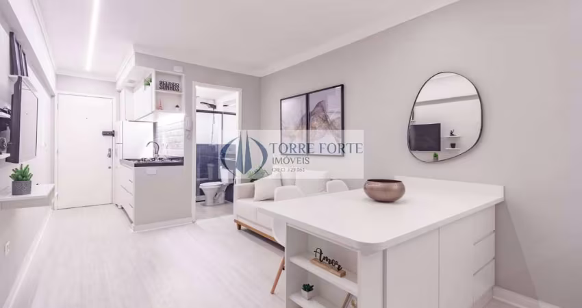 Apartamento mobiliado com 1 dormitorio 1 vaga no Campos Eliseos Centro.