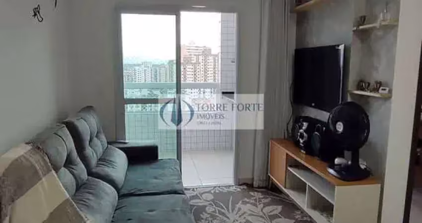 Apartamento com 1 quarto 1 vaga com varanda gourmet na ocian praia grande.