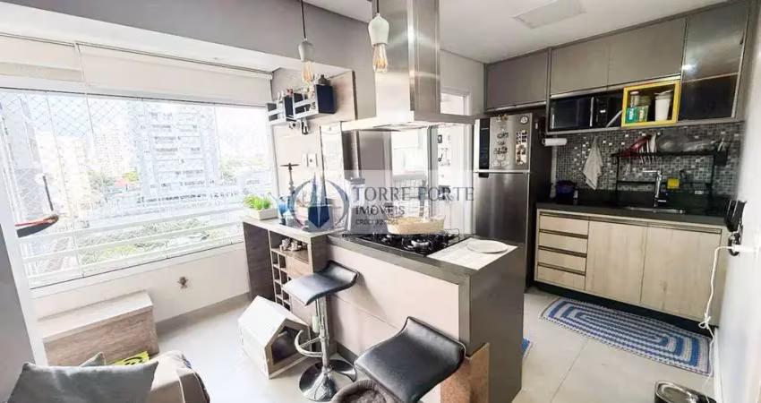 Apartamento studio mobiliado, 1 dormitório, 43 m2, 1 vaga, no tatuapé